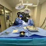 Medical staff performing surgery 
