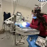 Medical staff performing surgery 