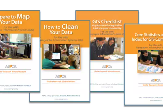 four brochure covers to intro GIS