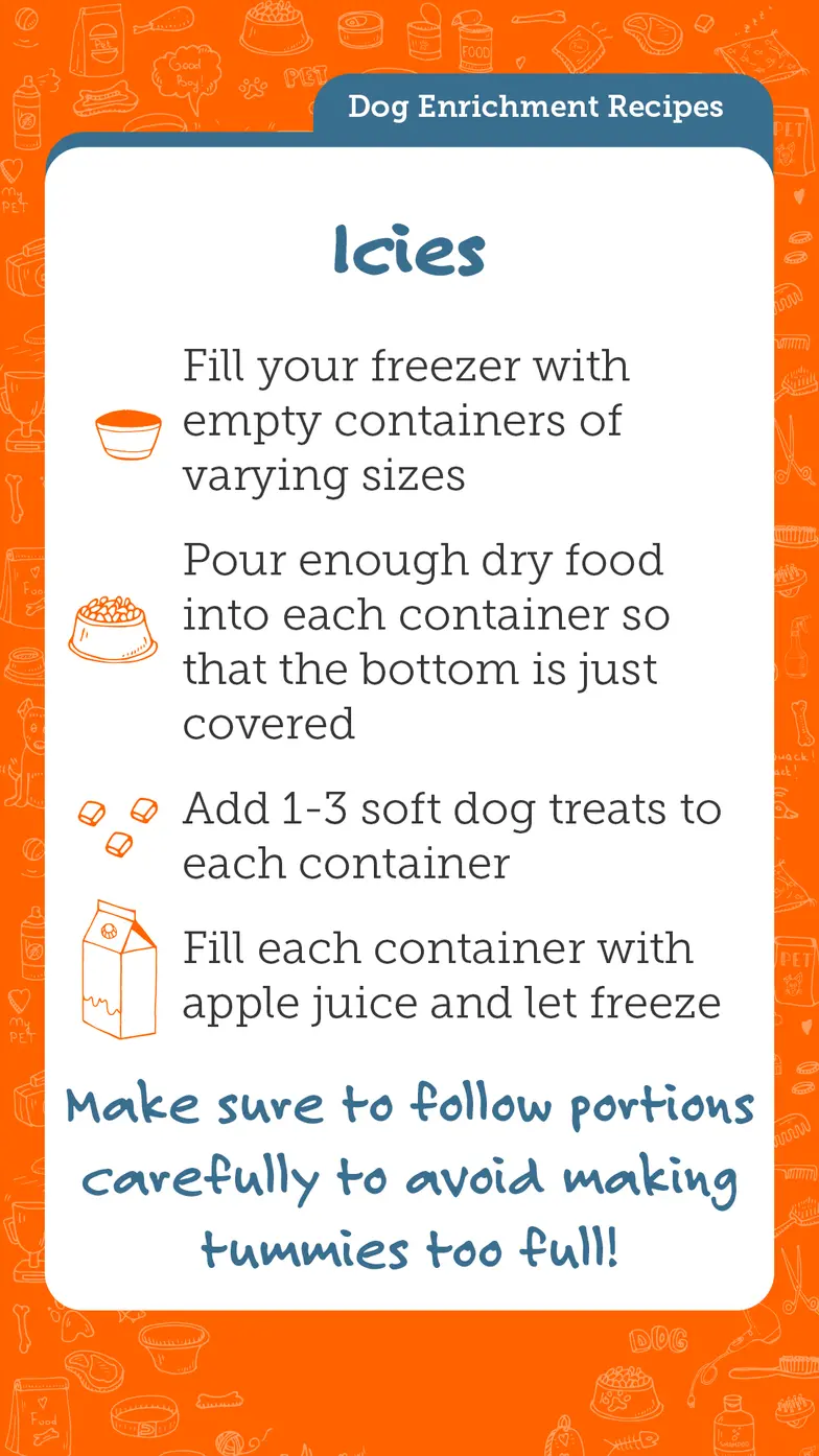 Dog Enrichment Recipes: Icies