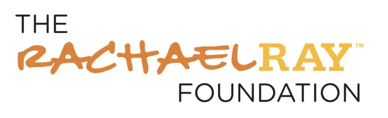 orange and yellow logo reading The Rachael Ray Foundation