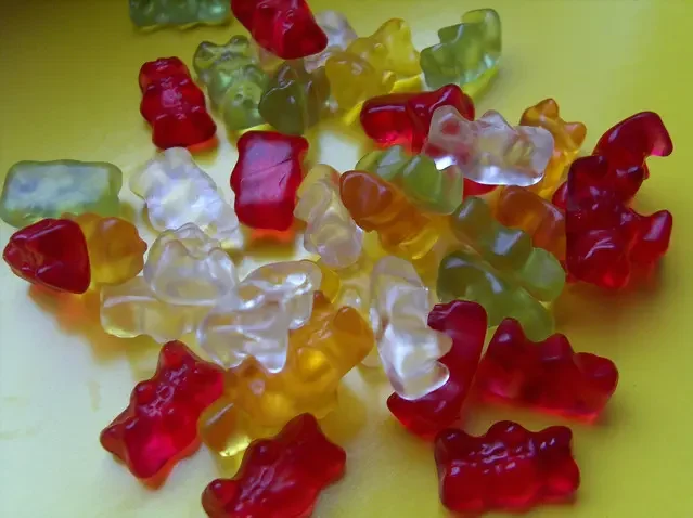 pile of gummi bear candies
